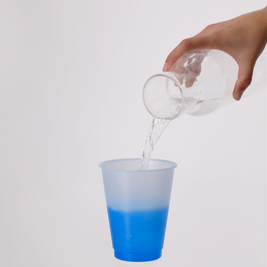Vaso cambio de color
